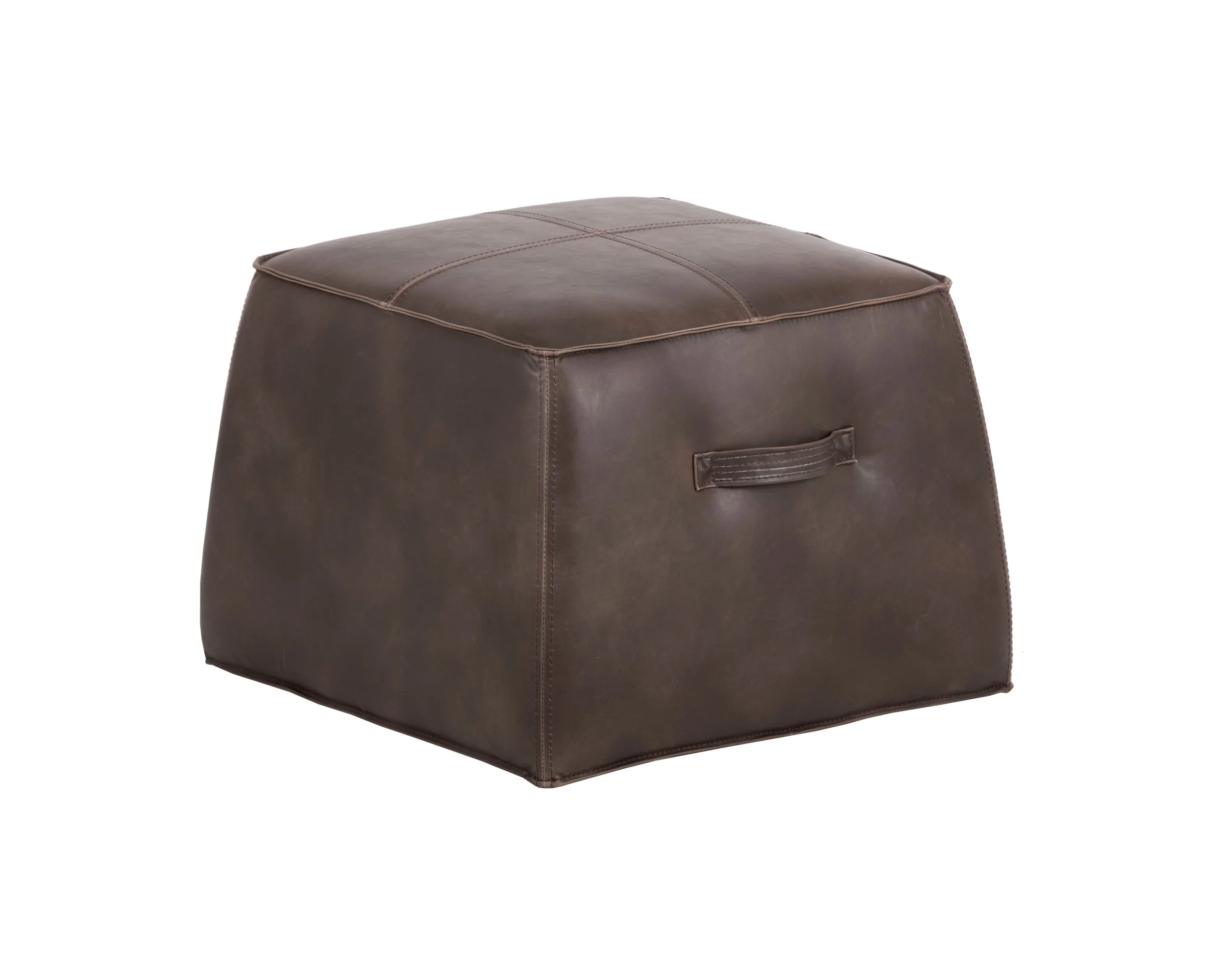 Aspen Ottoman – Havana Dark Brown