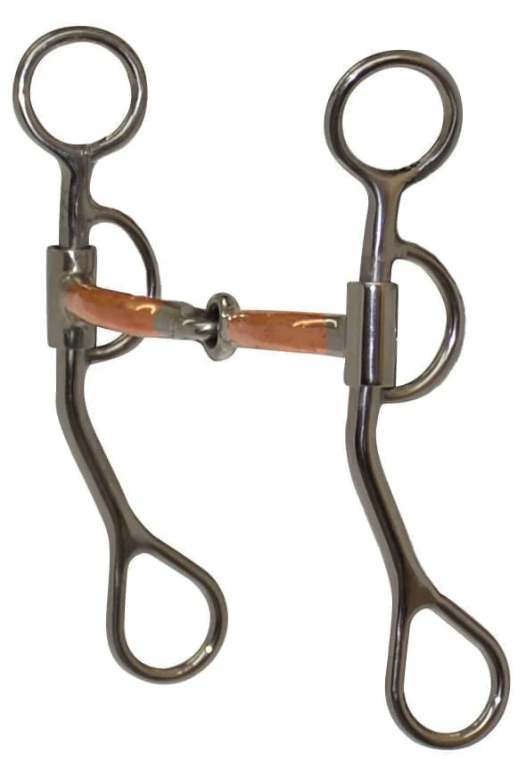 Diamond R Copper Argentine Snaffle - Image 1