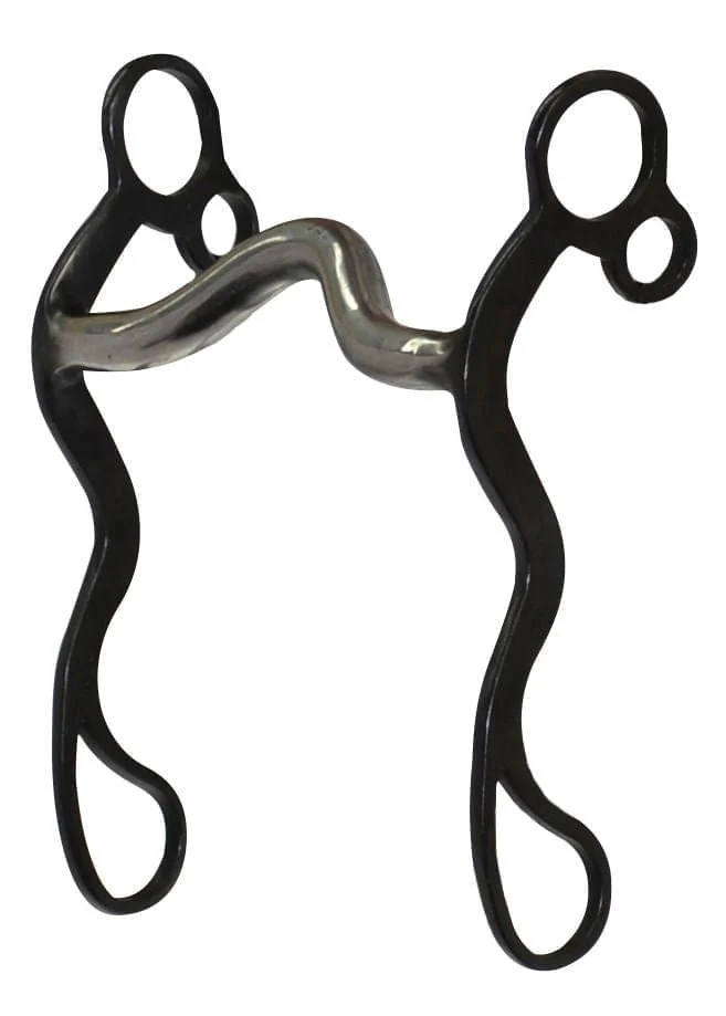 Diamond R Medium Port Cowboy Shank Bit - Image 1