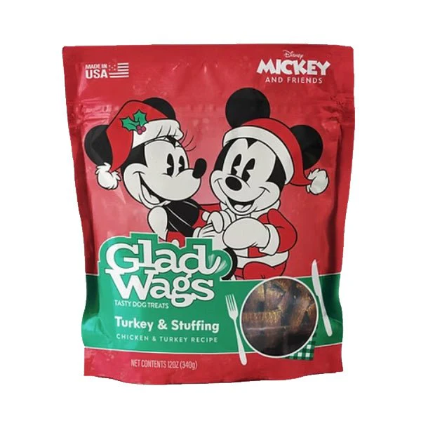 Disney Glad Wags Dog Treats - Chicken, Beef, Turkey & Pork Homestyle Jerky, Grain-Free, 12 oz, Made in USA - Image 1