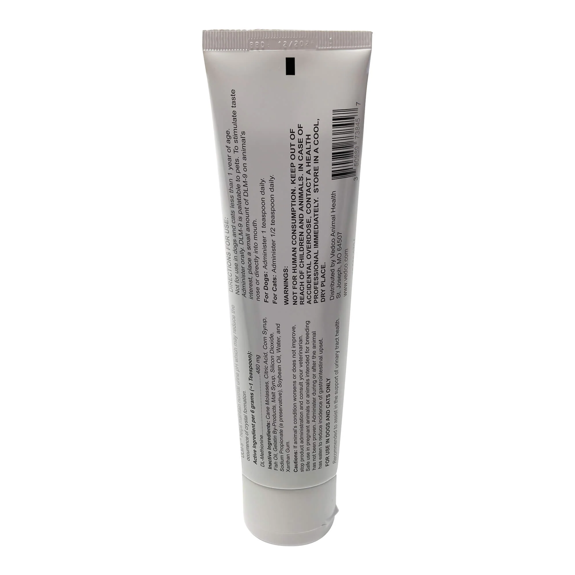 DLM-9 Oral Gel for Dogs & Cats – DL-Methionine Supplement for Urinary Tract & Hairball Support, Malt Flavored - Image 2