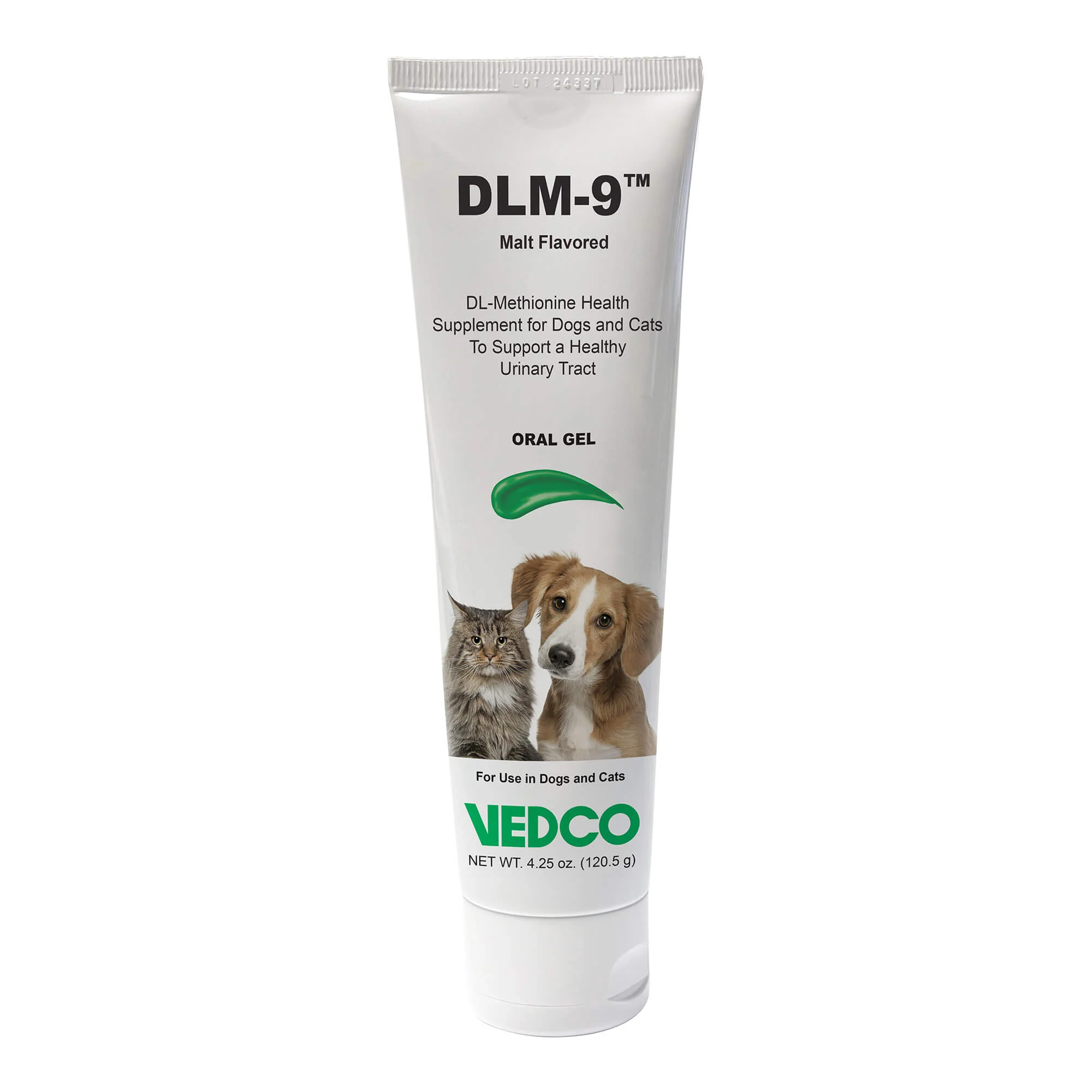 DLM-9 Oral Gel for Dogs & Cats – DL-Methionine Supplement for Urinary Tract & Hairball Support, Malt Flavored - Image 1
