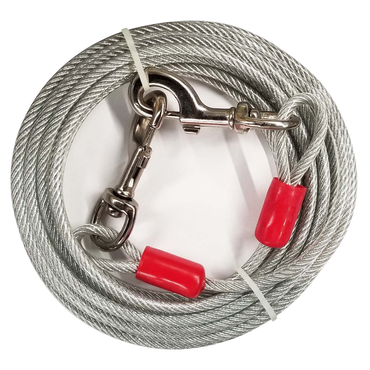 Dog Super Tie Out Cable, Silver, 20 Ft - Image 3