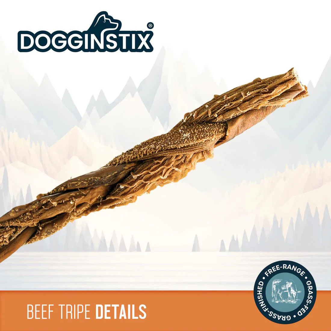 Dogginstix Braided Beef Tripe Natural Dog Chew – Digestible, Nutrient Rich, Omega 3 - Image 2