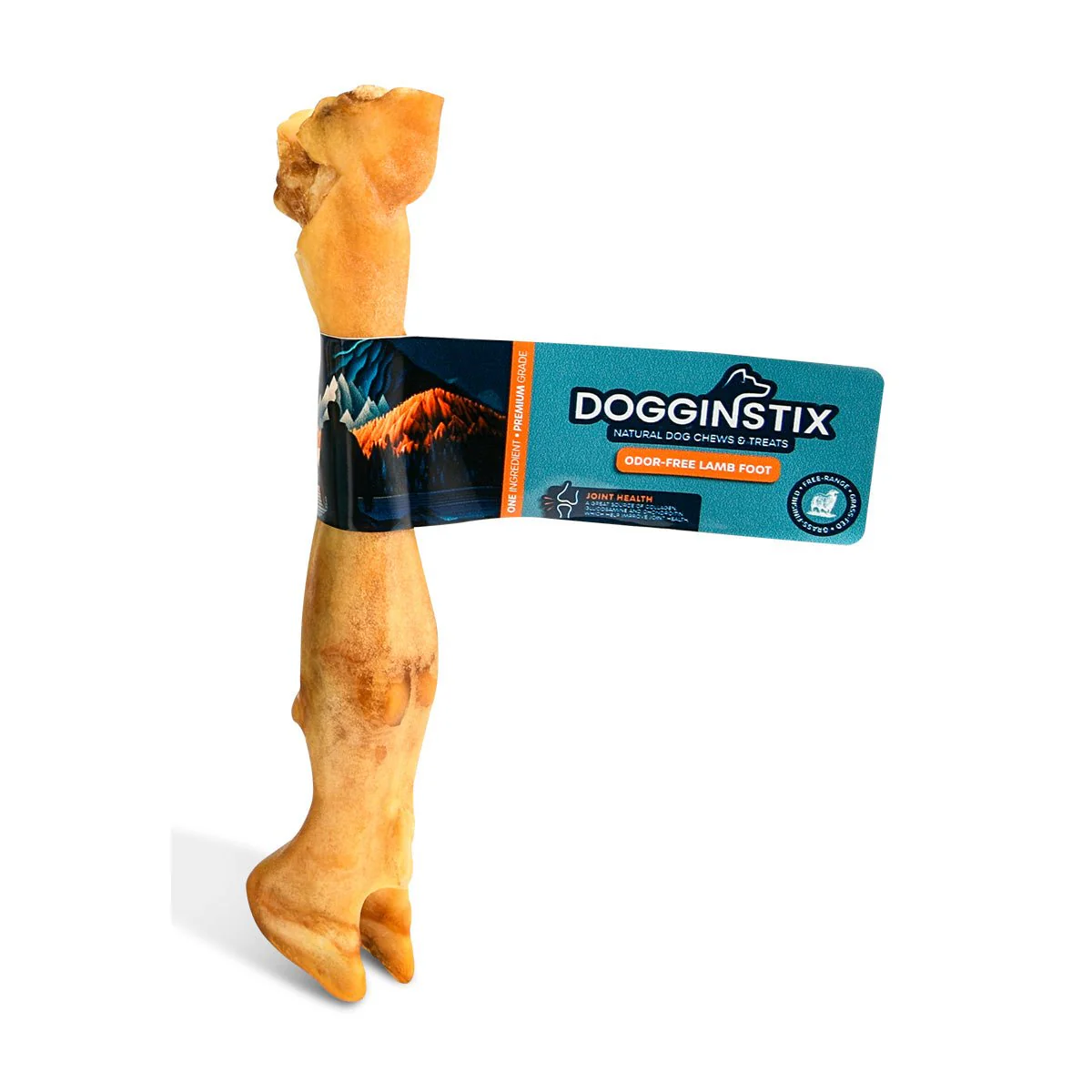 Dogginstix Lamb Foot Chew Dog Treat – Four Treats in One, Ideal for Small to Medium Dogs - Image 1