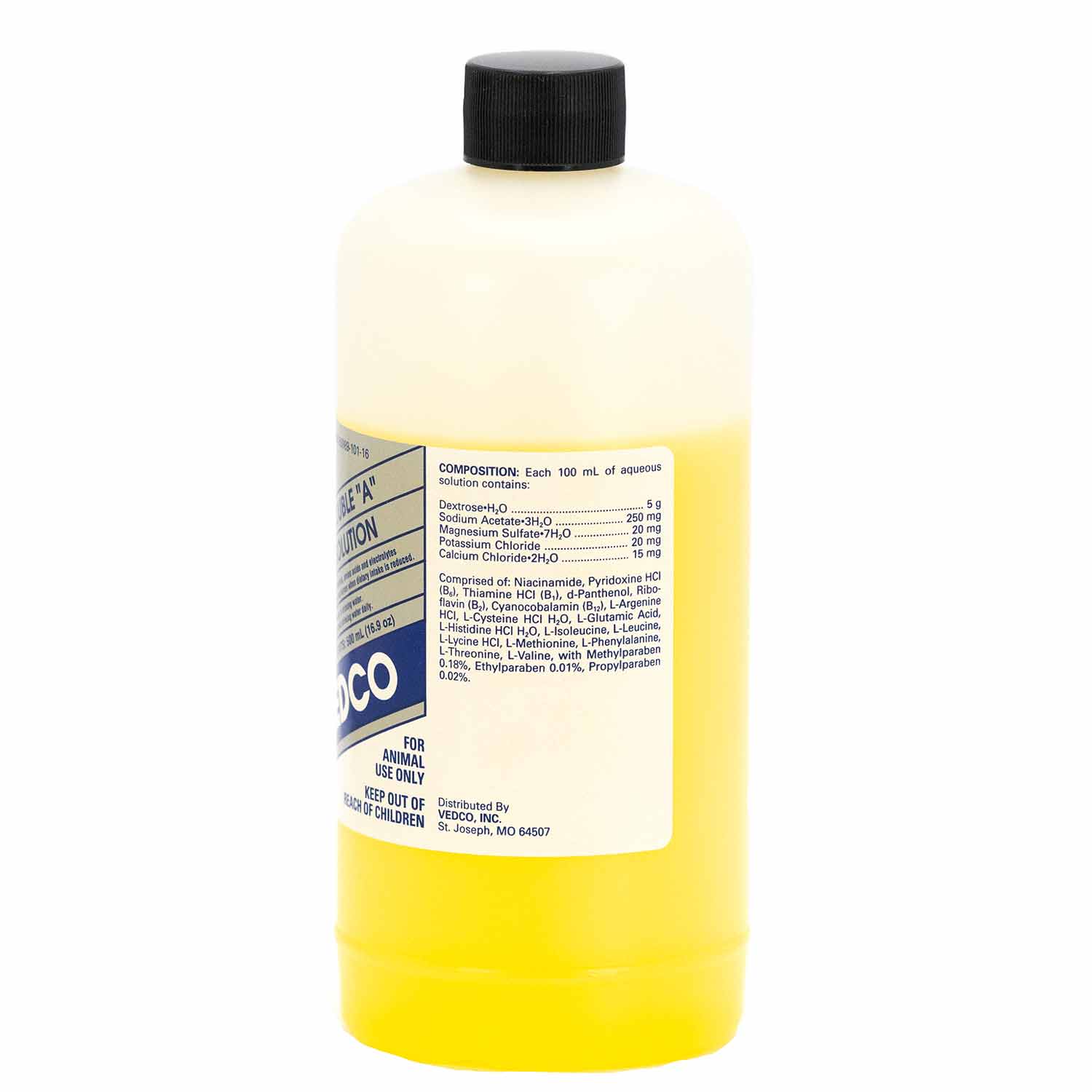 Double "A" Amino Acid Oral Solution for Cattle, Horses, Sheep & Swine – Electrolytes, B Vitamins & Dextrose Supplement, 500 mL - Image 3