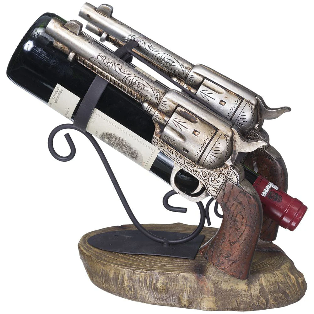 Double Pistol Wine Holder - Image 1