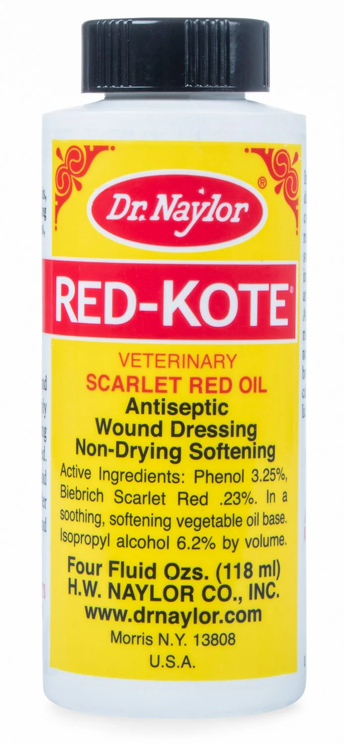 Dr. Naylor Red-Kote Antiseptic Wound Dressing – Spray for Horses, Dogs, and Livestock, Cuts, Burns & Slow-Healing Wounds - Image 1