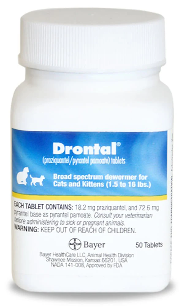 Drontal Broad Spectrum Dewormer for Cats & Kittens