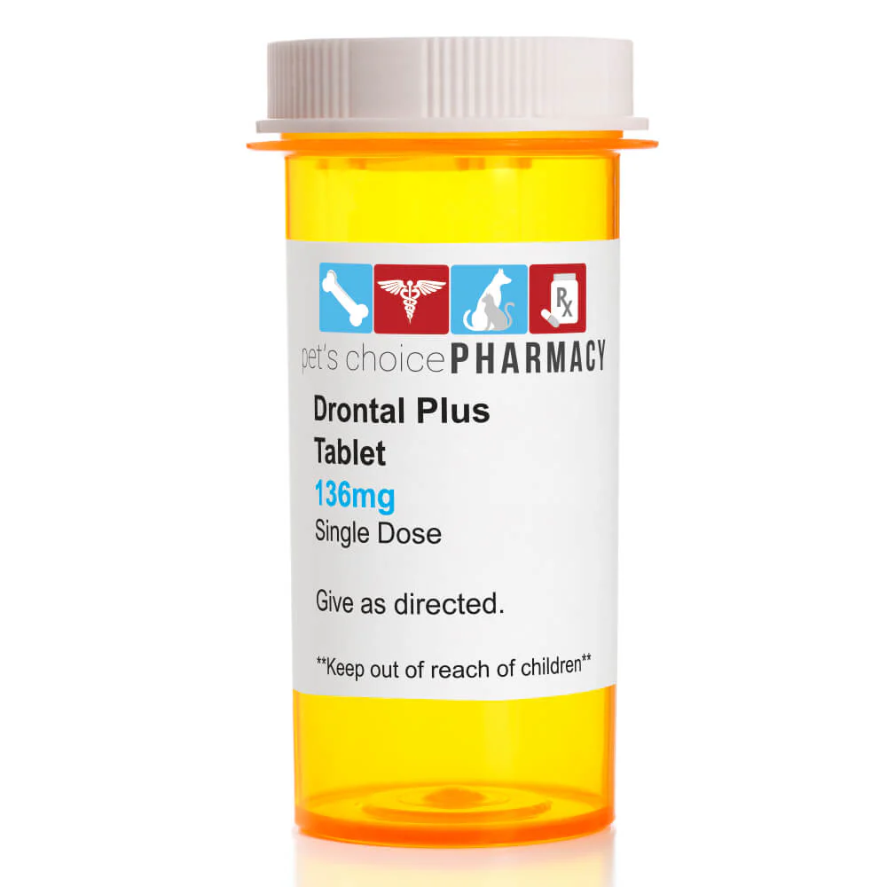 Rx Drontal Plus (praziquantel/pyrantel pamoate/febantel) Broad Spectrum Anthelmintic for Dogs - Image 3