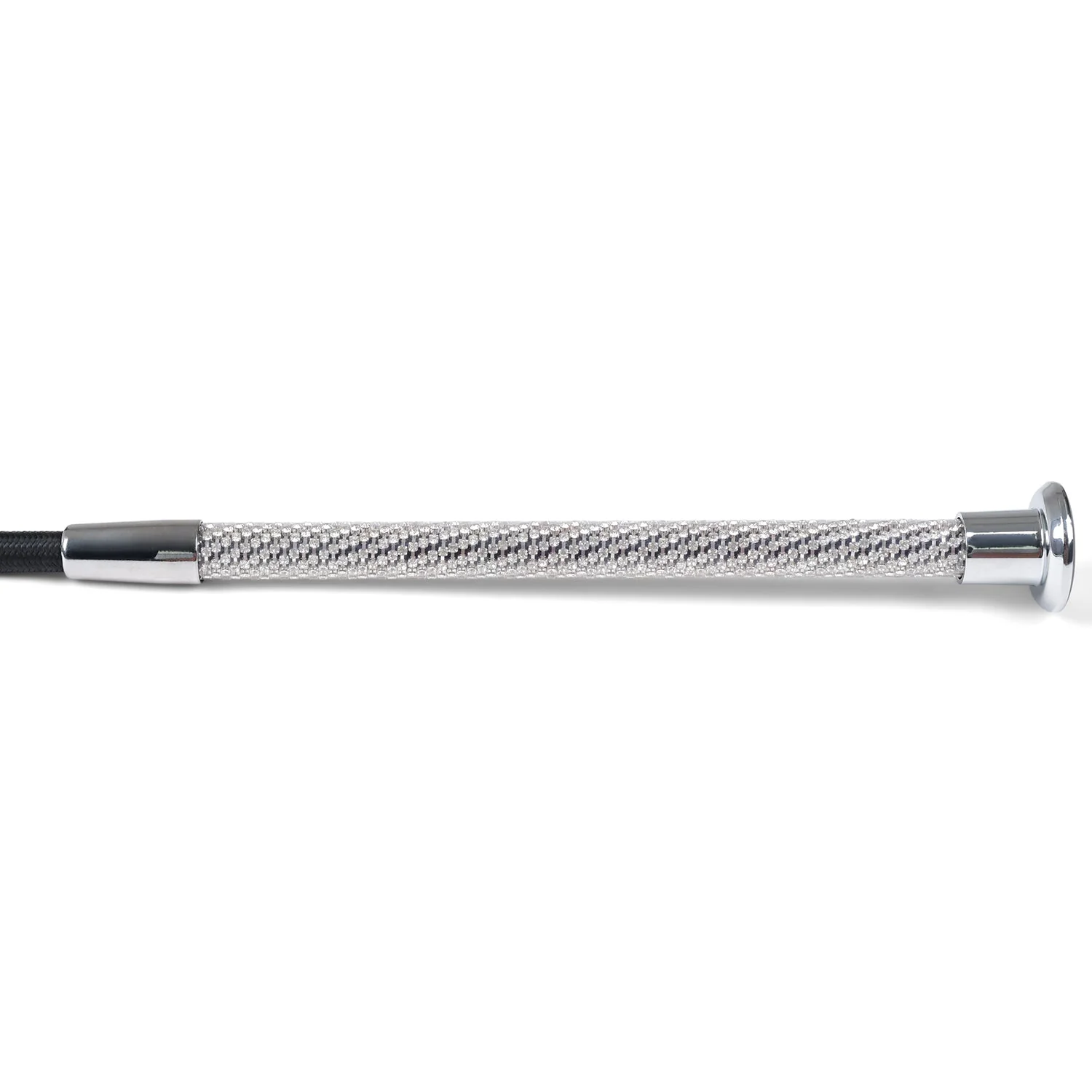 Dublin Crystal Handle Dressage Whip II, Black - Image 2