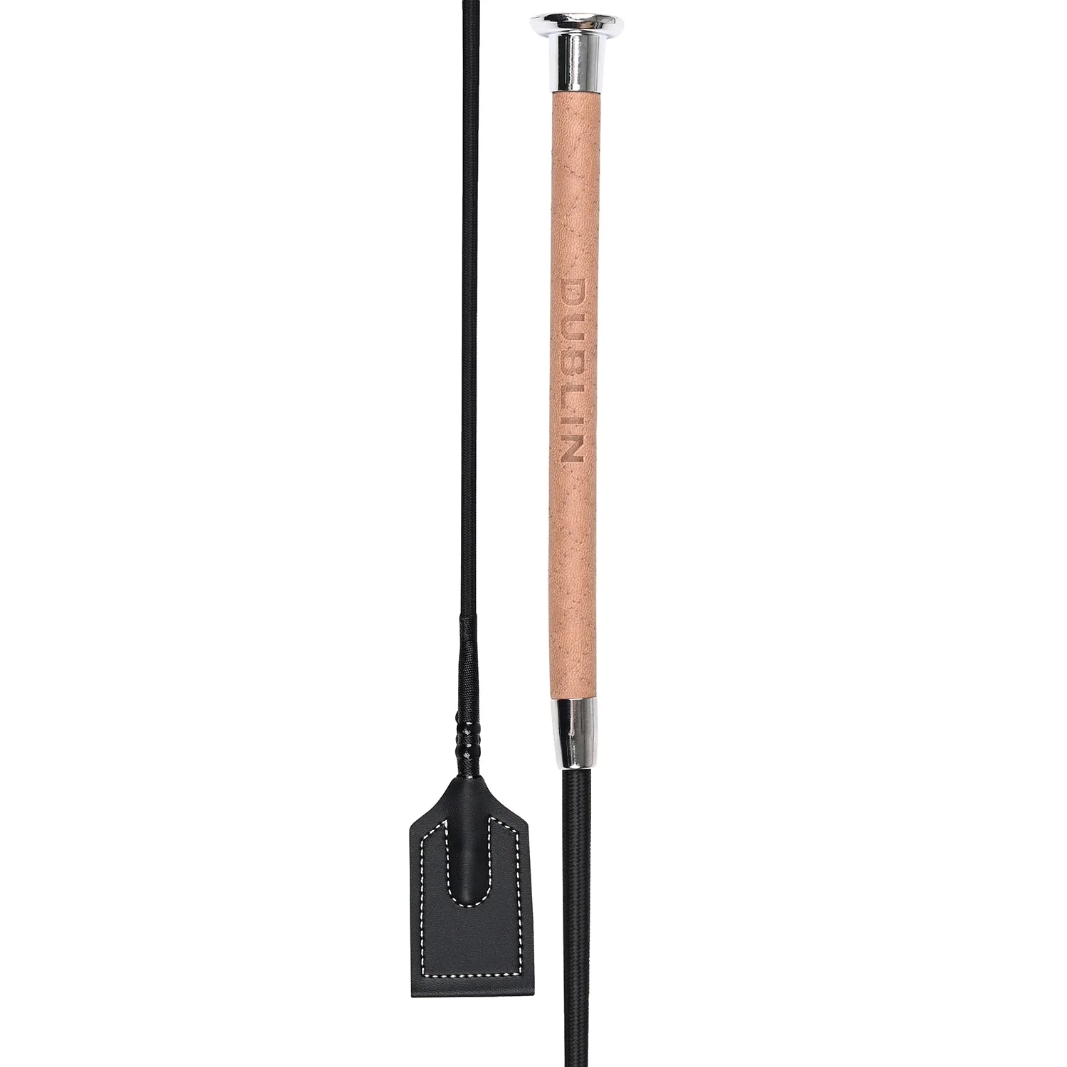 Dublin Fancy Stitch Leather English Riding Crop - Image 2