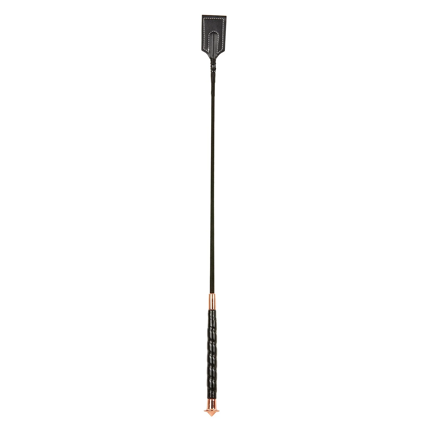 Dublin Jumping Crop, 25.5″, Black/Rose Gold