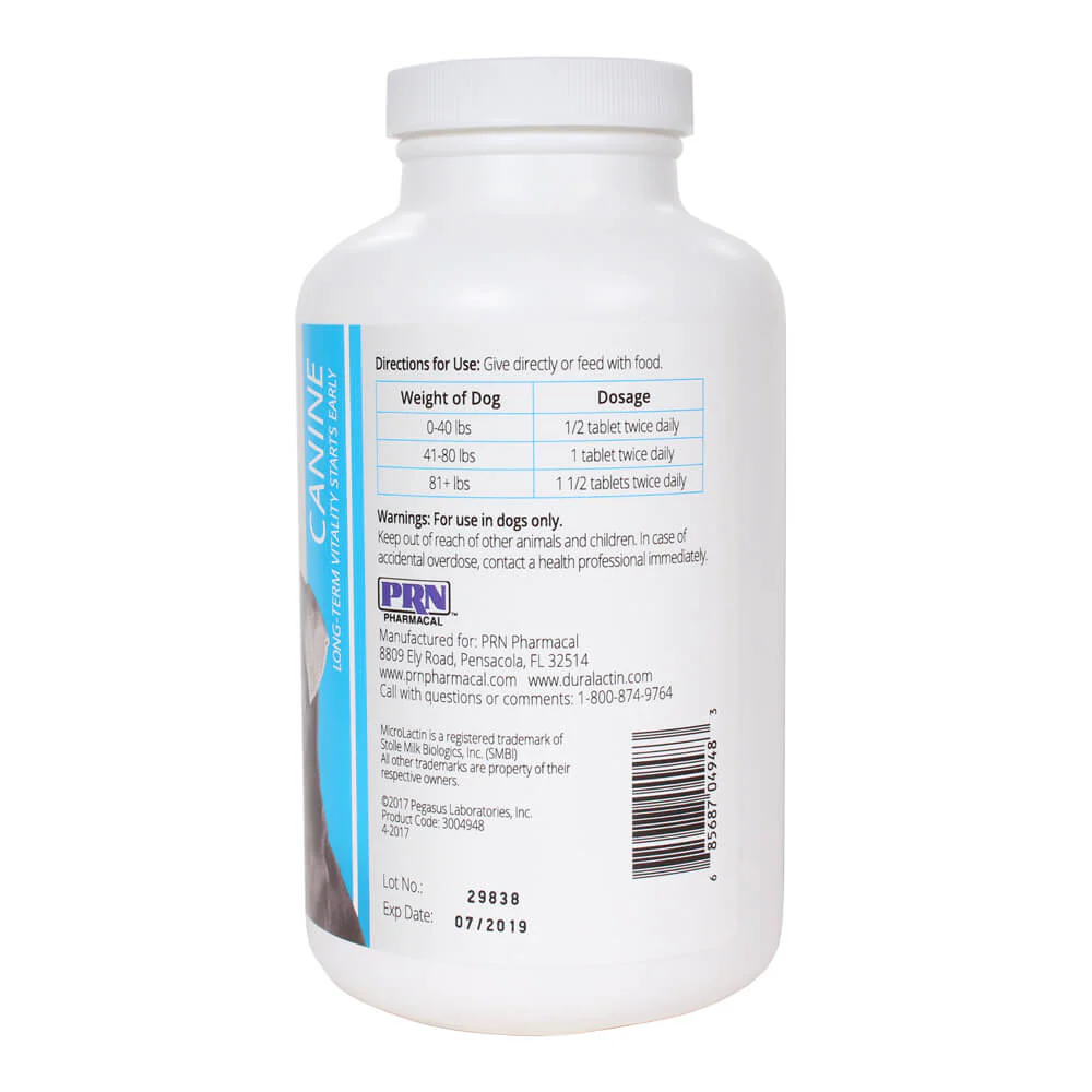 Duralactin Canine Chewable Tablets, 180 ct - Image 2