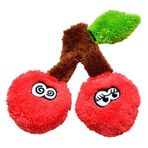 Duraplush Cherries Dog Toy, Small - Image 1