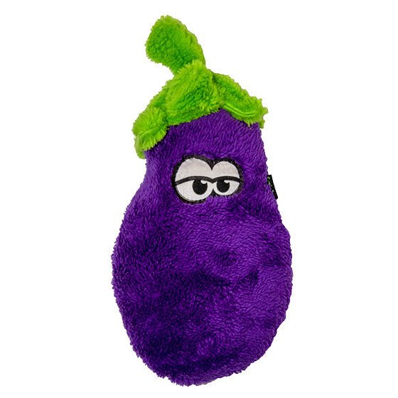 Duraplush Eggplant Dog Toy, Medium - Image 1