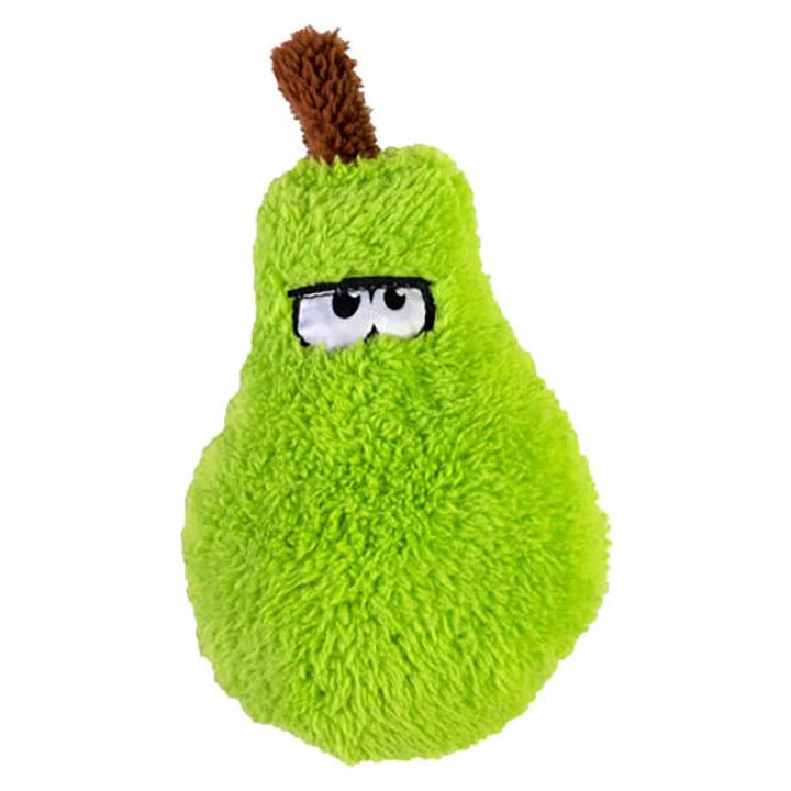 Duraplush Green Pear Dog Toy, Small - Image 1