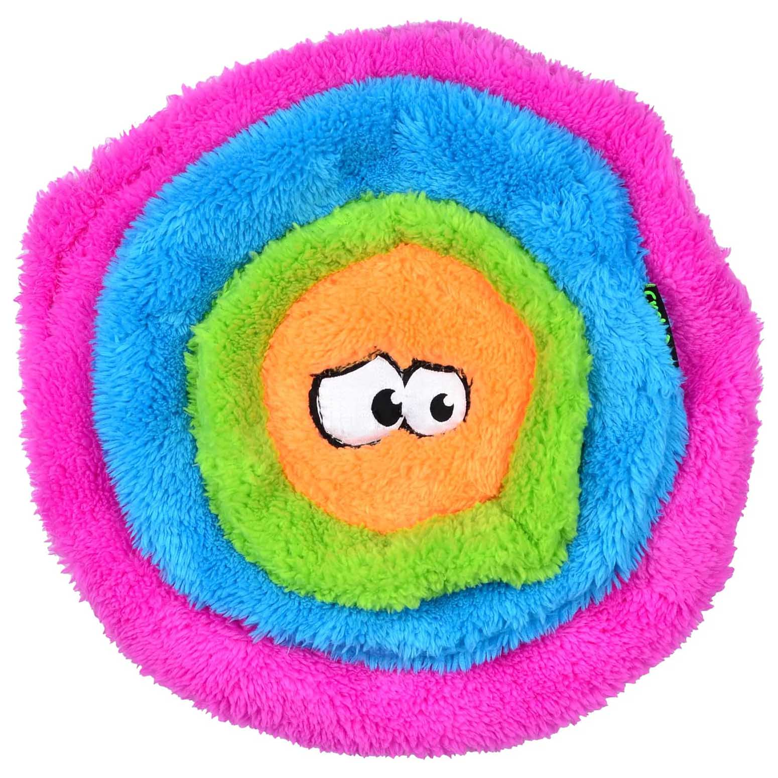 DuraPlush Multi-Colored Flyer Plush Dog Toy, Large - Image 1
