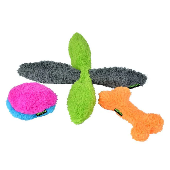 Duraplush Puppy Multi-Pack Dog Toys, Assorted Colors - Image 1