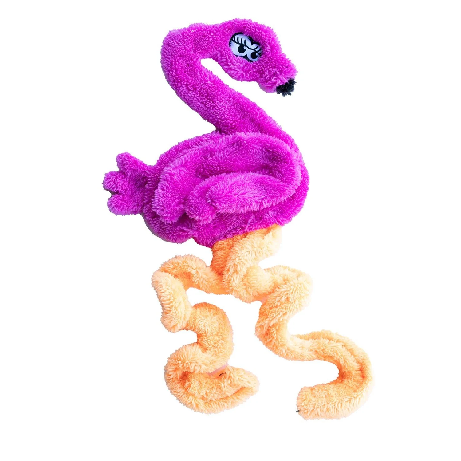 Duraplush Springy Flamingo Dog Toy, Medium - Image 1