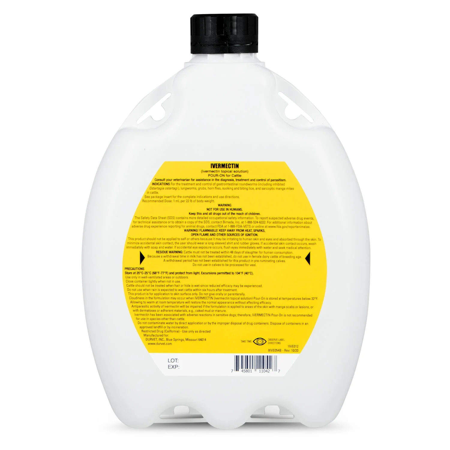 Durvet Ivermectin Pour-On Wormer - Image 2