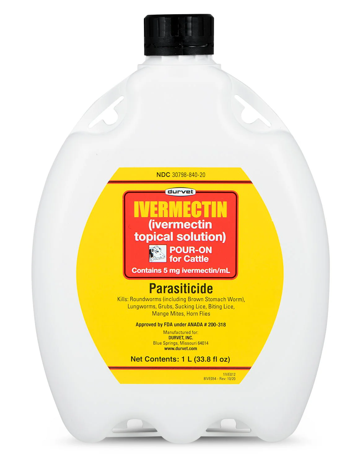 Durvet Ivermectin Pour-On Wormer - Image 1