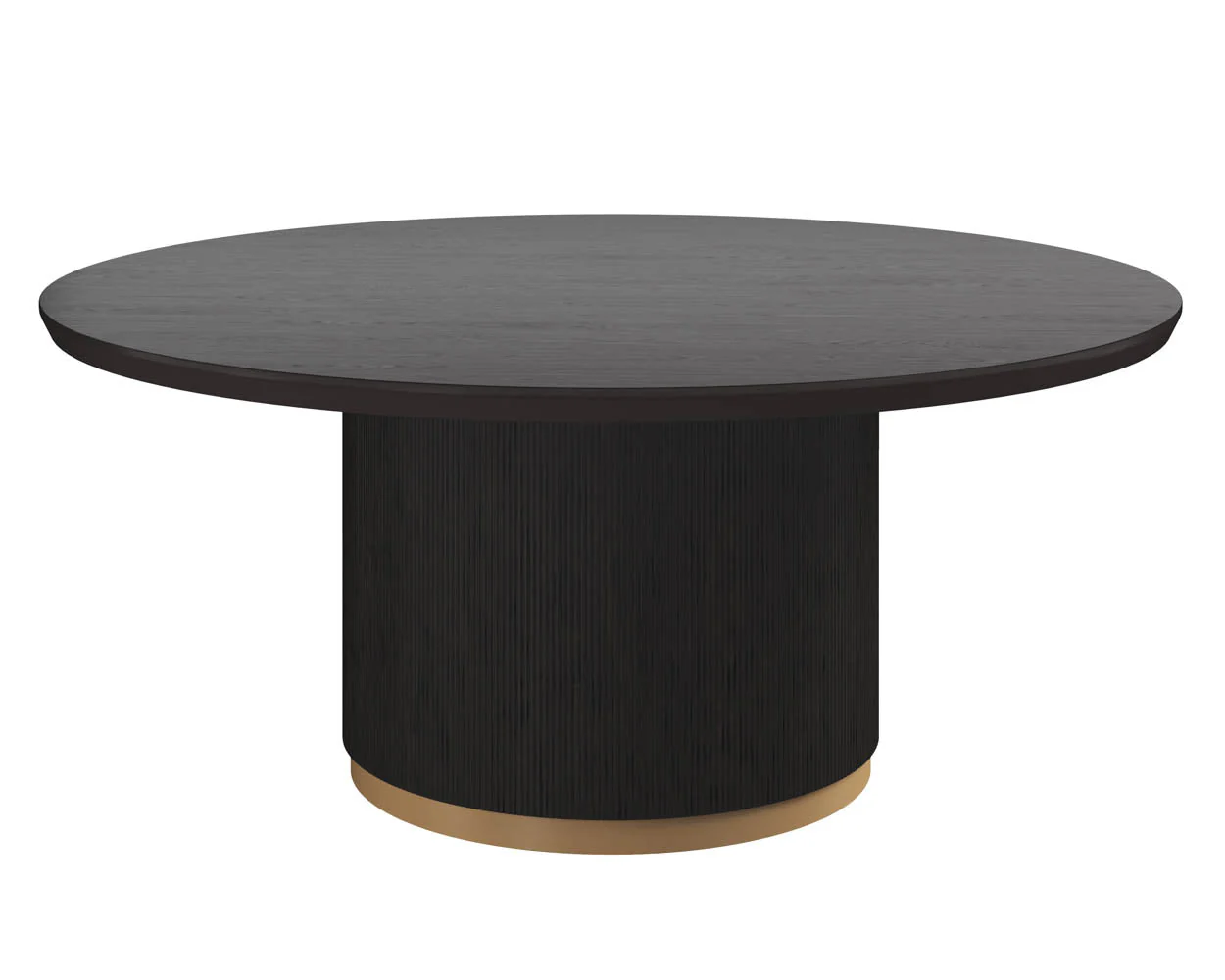 Kalla Dining Table – Round – Charcoal – 68″