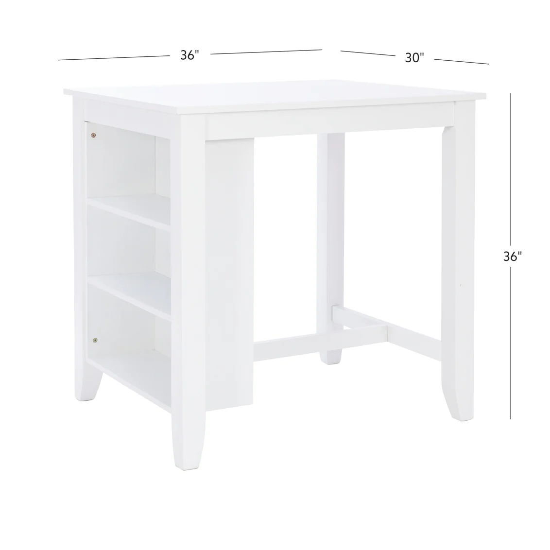 MAUI WHITE CTR HEIGHT SPACE SAVER TABLE 23LD1015CTSS - Image 2