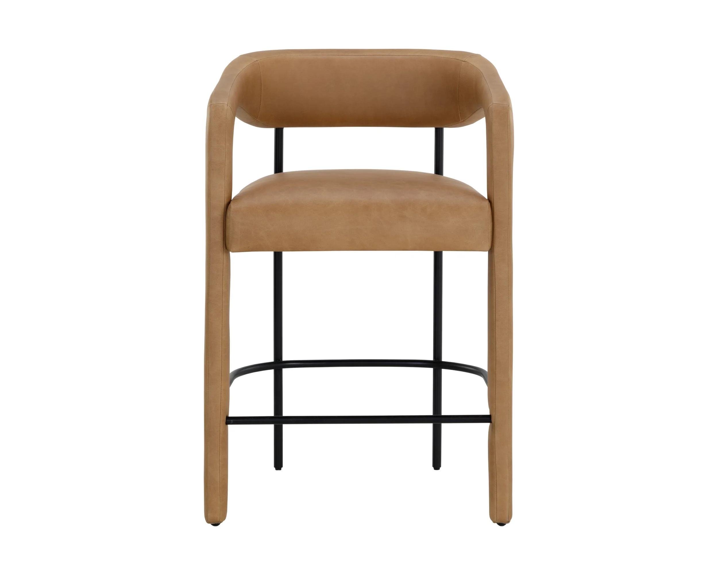 Mavia Counter Stool - Ludlow Sesame Leather - Image 2