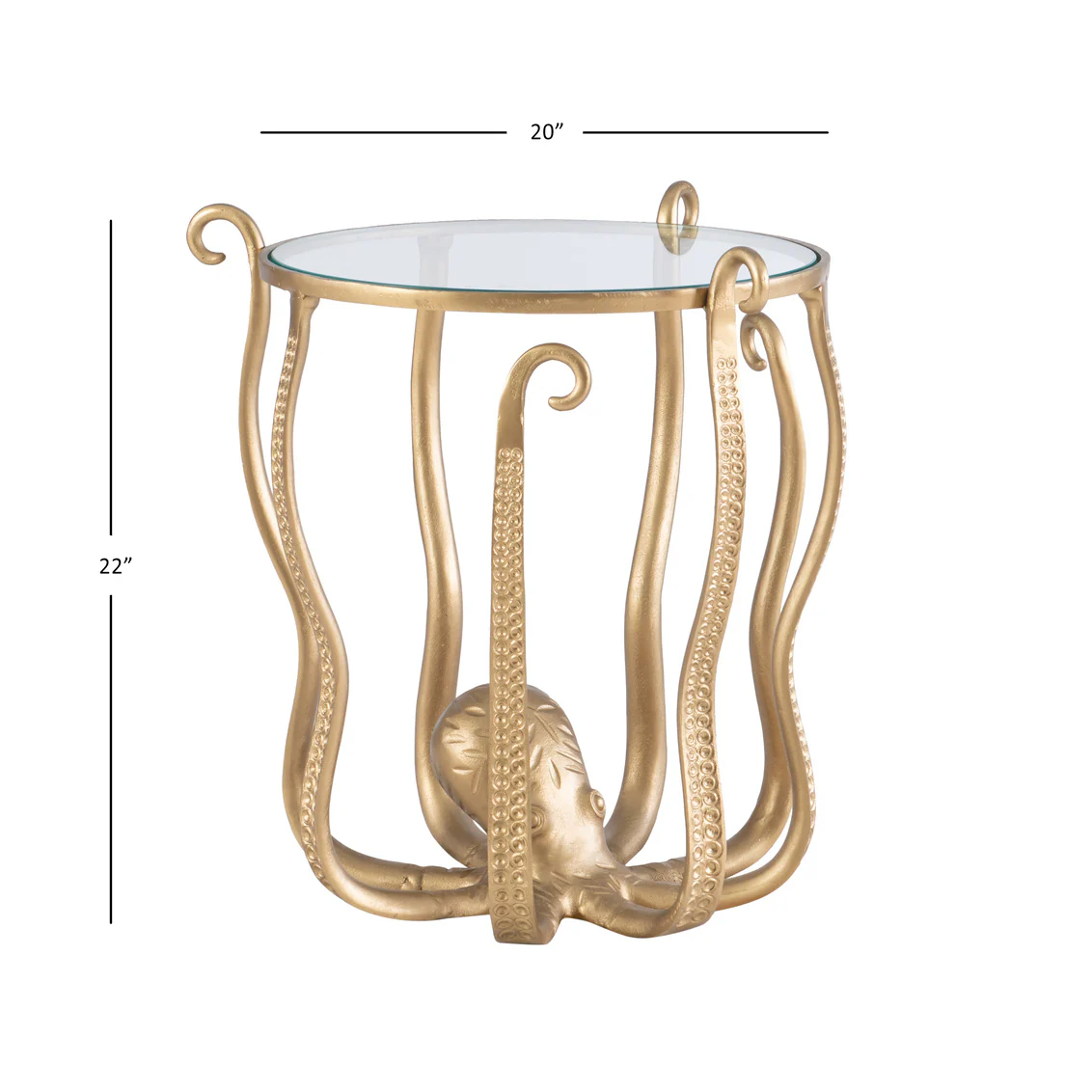 OCTAVIA ANT GOLD OCTOPUS TABLE ANT GOLD 20A2045G - Image 2
