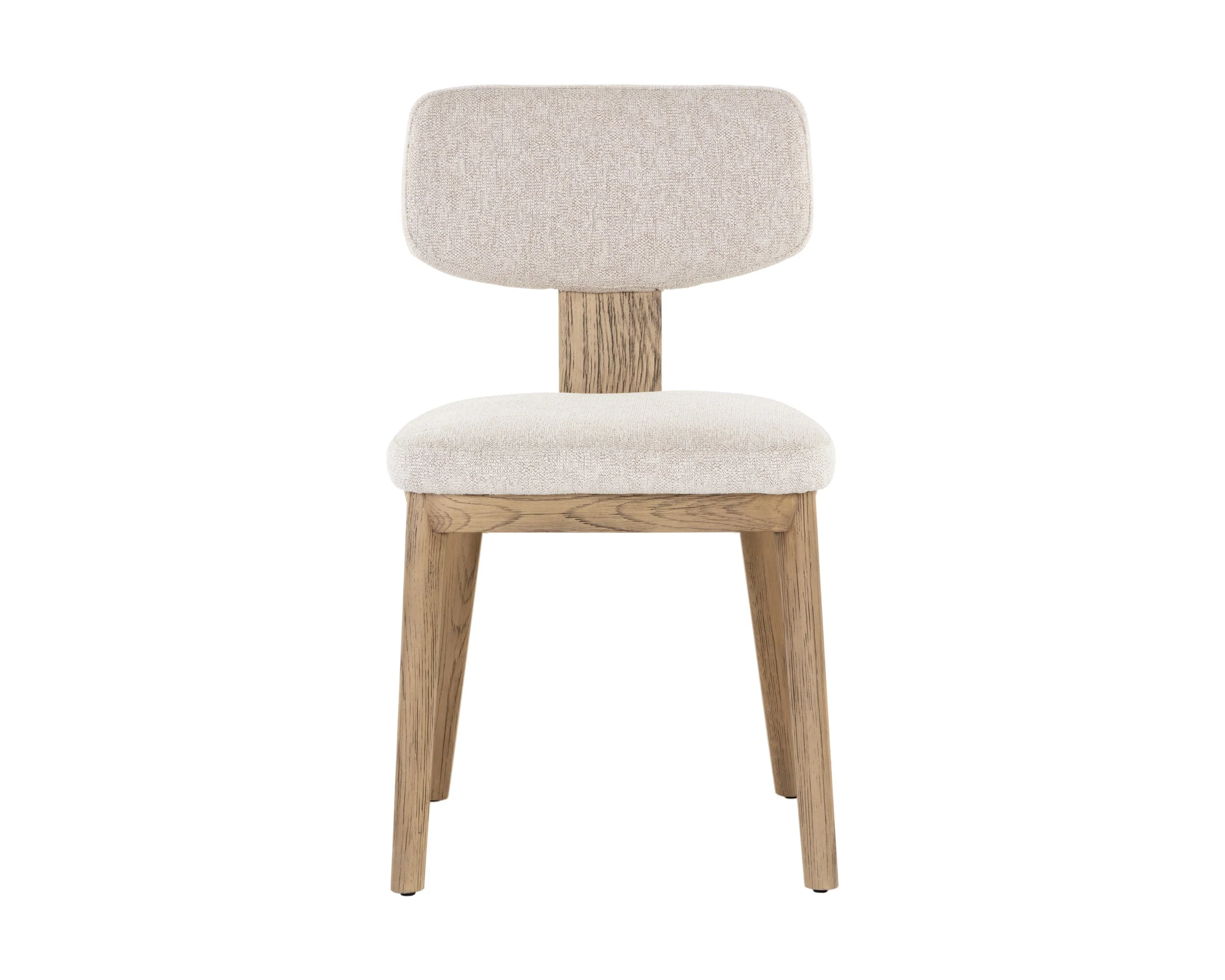 Rickett Dining Chair - Weathered Oak - Dove Cream - Image 2