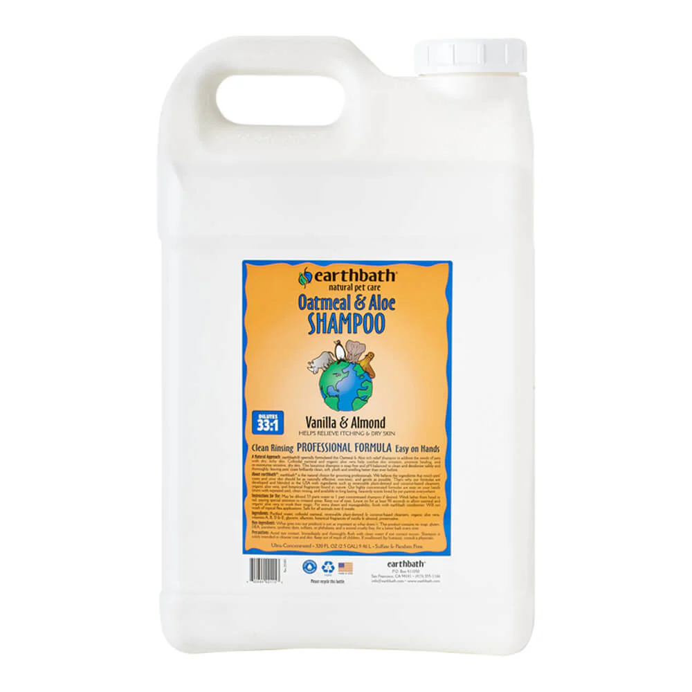 EARTHBATH Oatmeal & Aloe Shampoo, Vanilla Almond Scent - 320 oz (2.5 Gal) - Image 1