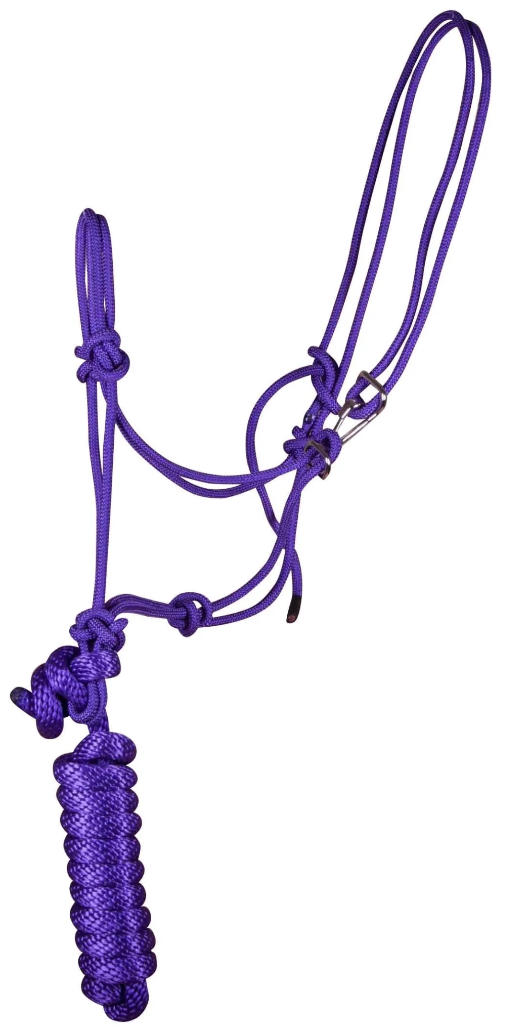 Jeffers Easy-On Clip Nylon Rope Horse Halter with Lead - Image 2