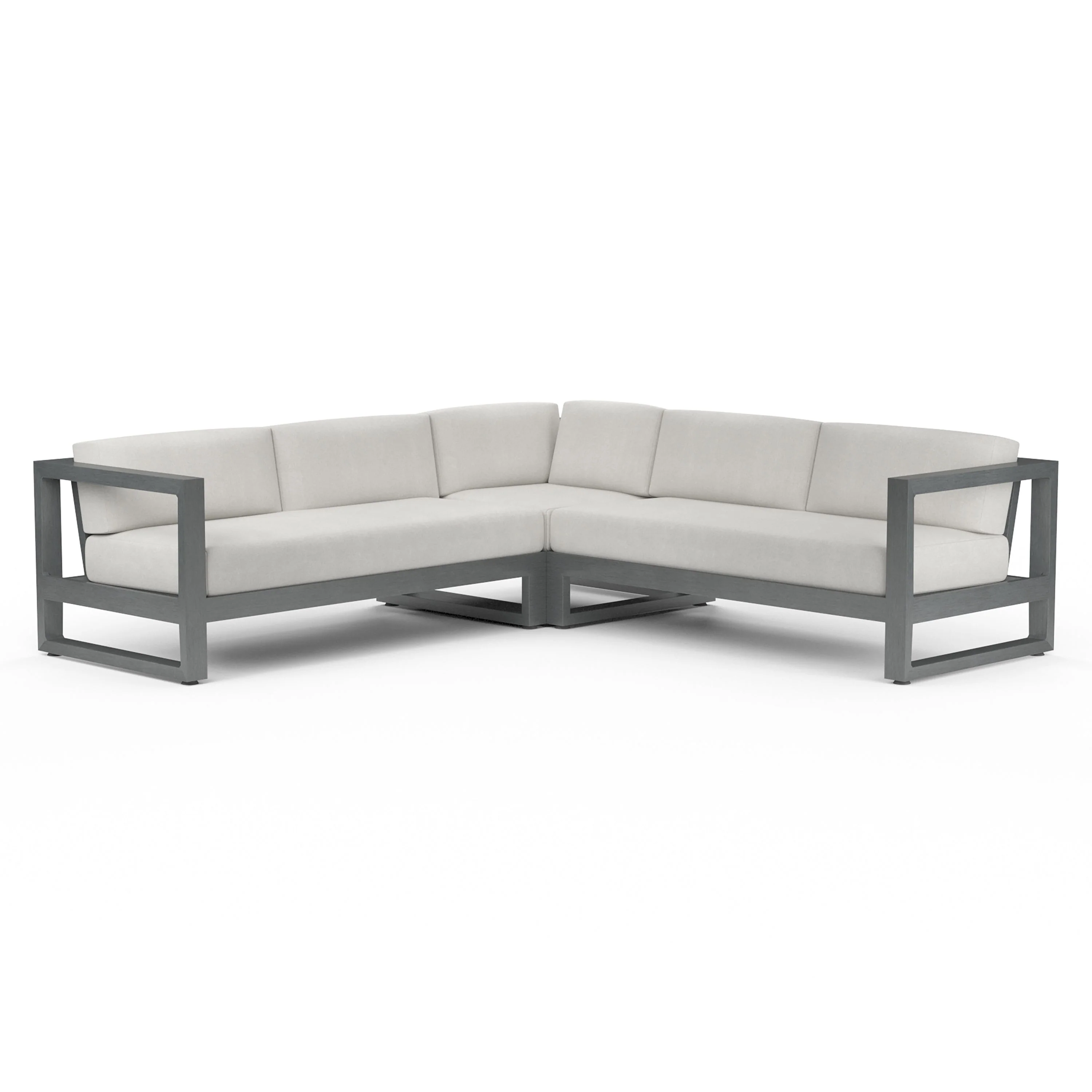 Redondo Sectional in Cast Silver, No Welt
