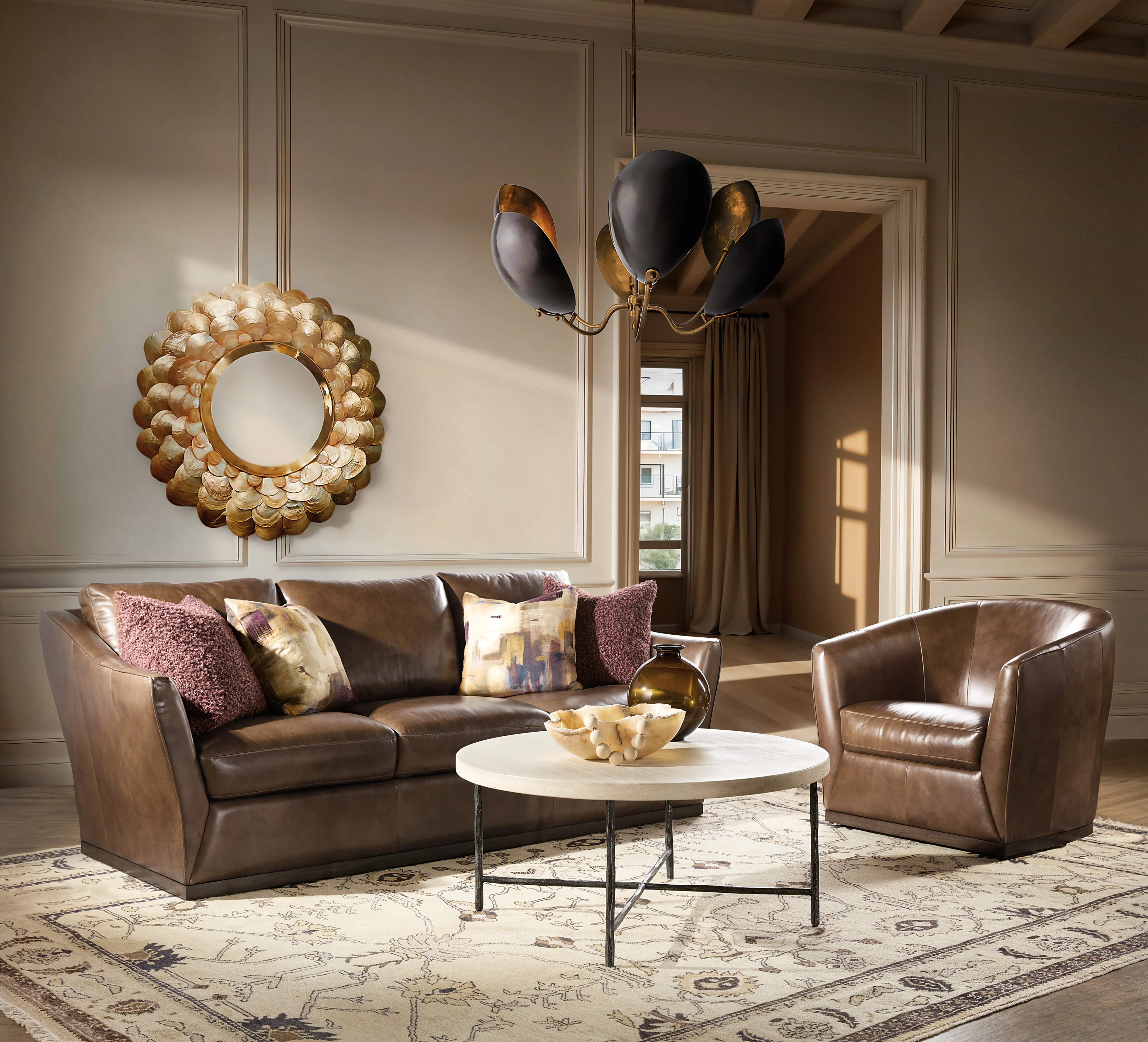 Fairfax Swivel Chair | Hazlenut - Image 3