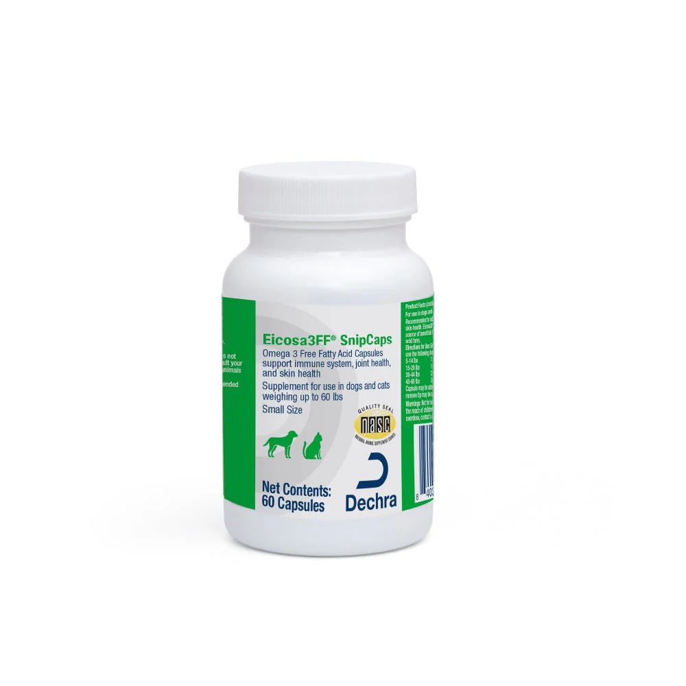 Eicosa3FF SnipCaps Omega 3 Capsules for Dogs & Cats - Image 1