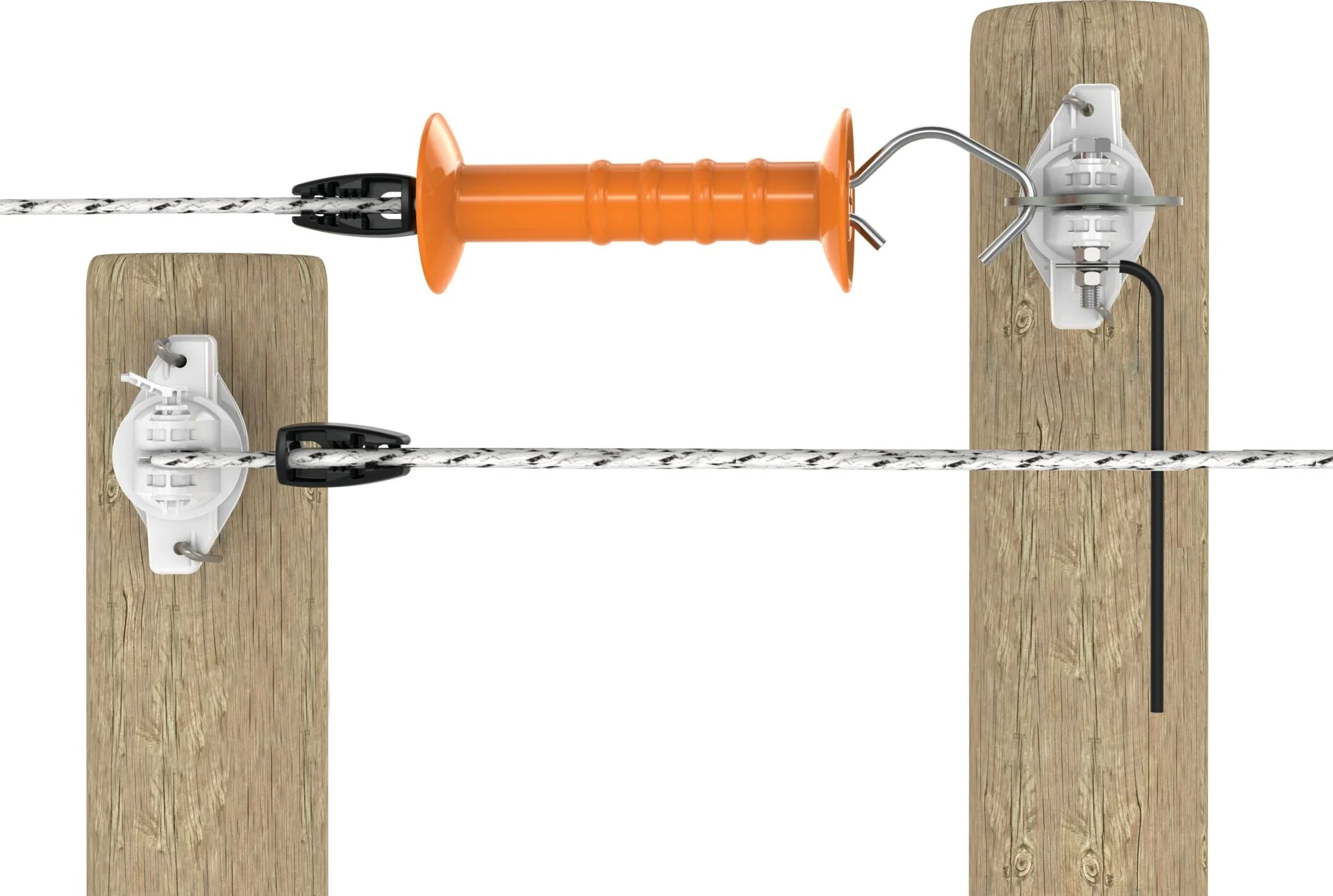 Electric Bungy Gate – Pre-Assembled Stretchable Livestock Gate with Stainless Steel Strands and High-Visibility Handle - Image 1