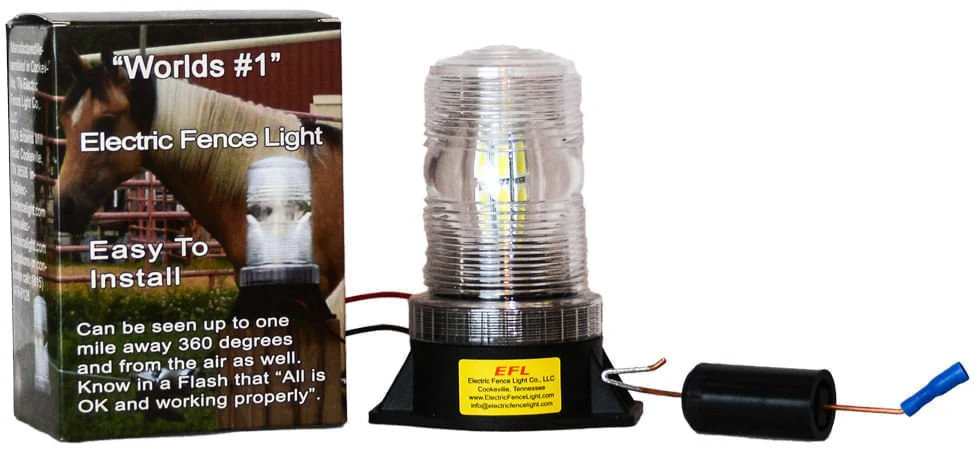 Electric Fence Light with LED Bulb – Visible Fence Pulse Indicator for 2-Joule Chargers - Image 1