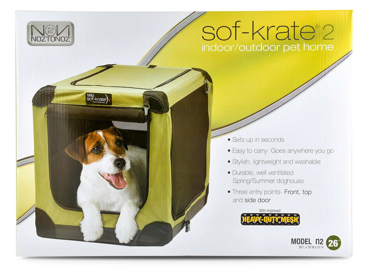 Sof-Krate N-Series, Sage Green, 26" x 18" x 21" - Image 1