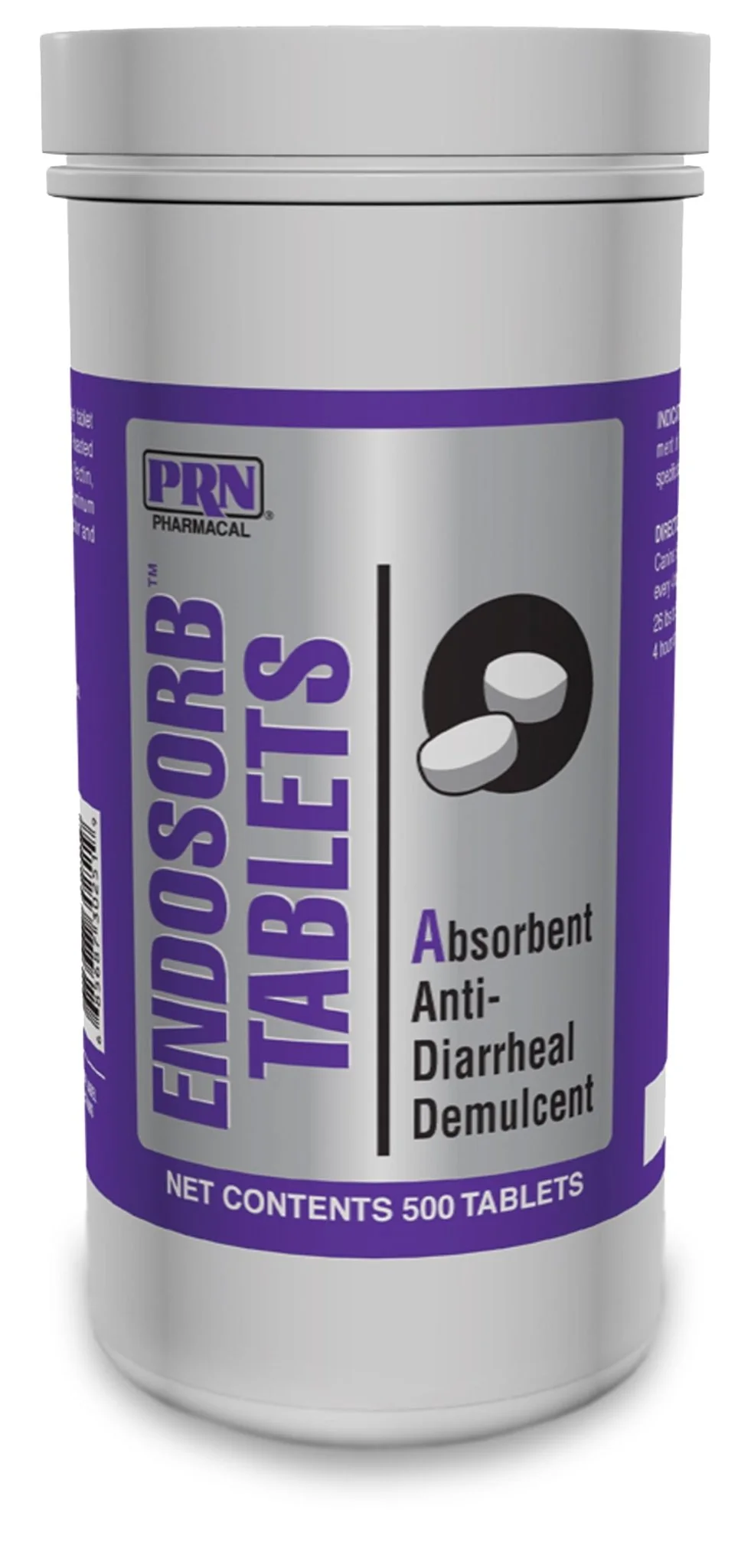 Endosorb Tablets, 500 ct - Diarrhea Relief for Pets - Image 1