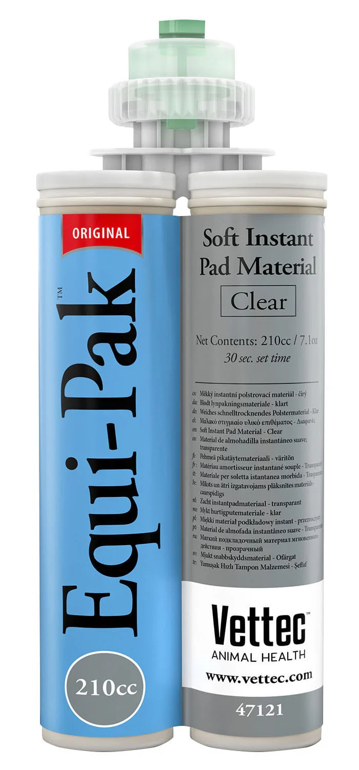 Equi-Pak Shock Absorbing Horse Hoof Packing Soft Instant Pad Material, 210 cc - Image 1