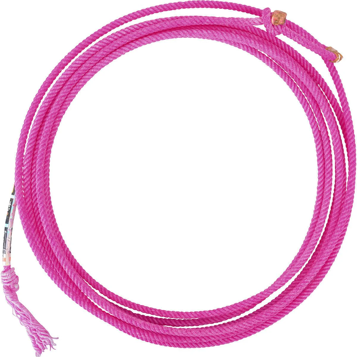 Equibrand Rattler Triton 4-Strand Team Rope – Pink, Head & Heel Rope for Team Roping