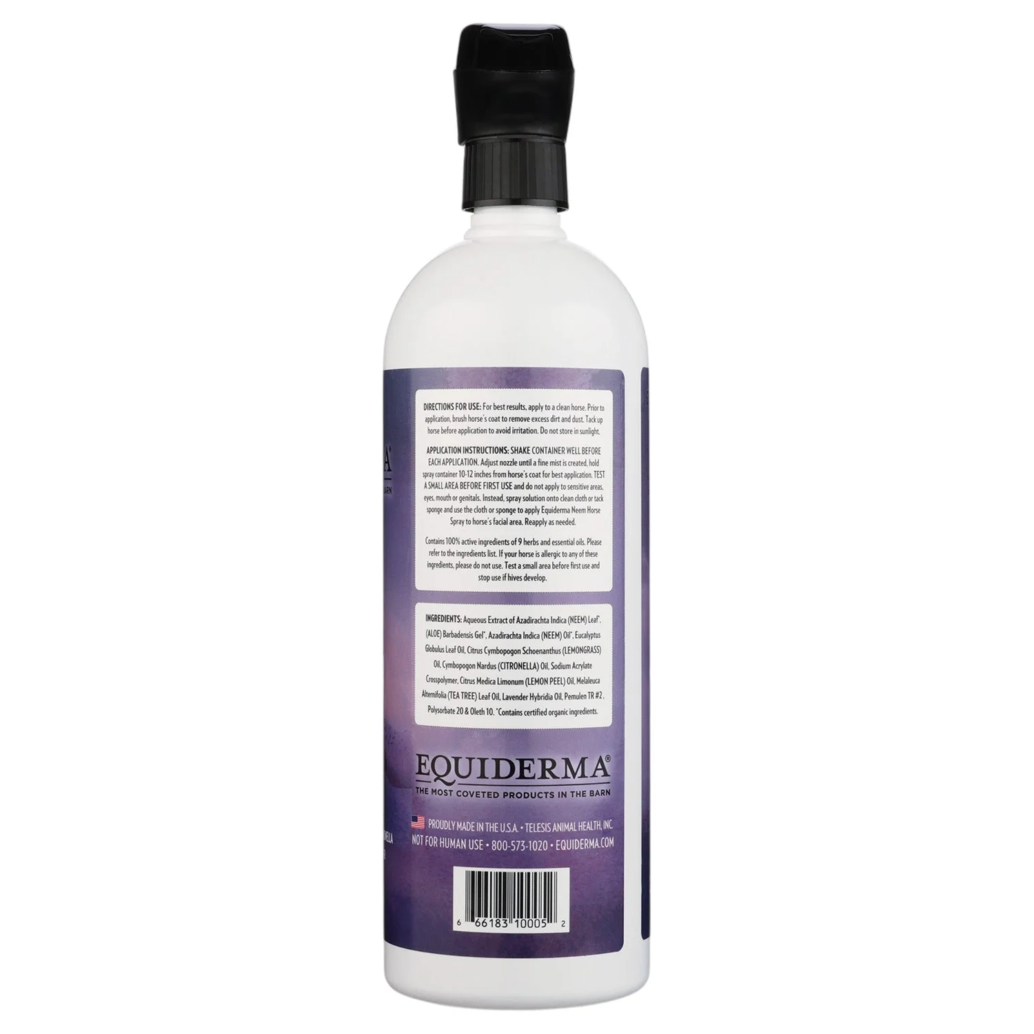 Equiderma Neem & Aloe Herbal Horse Spray - Image 2