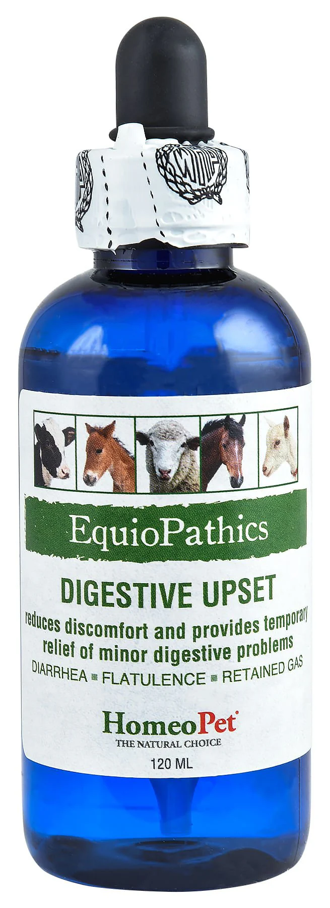 EquioPathics Digestive Upsets Liquid Digestive Supplement for Horses & Livestock, 120 mL - Image 1
