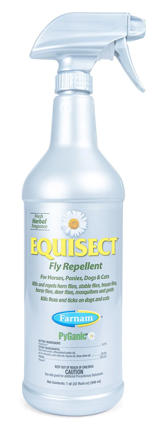 Farnam Equisect Water-Based Botanical Fly Repellent with Herbal Scent for Horses, Dogs and Cats - Image 1