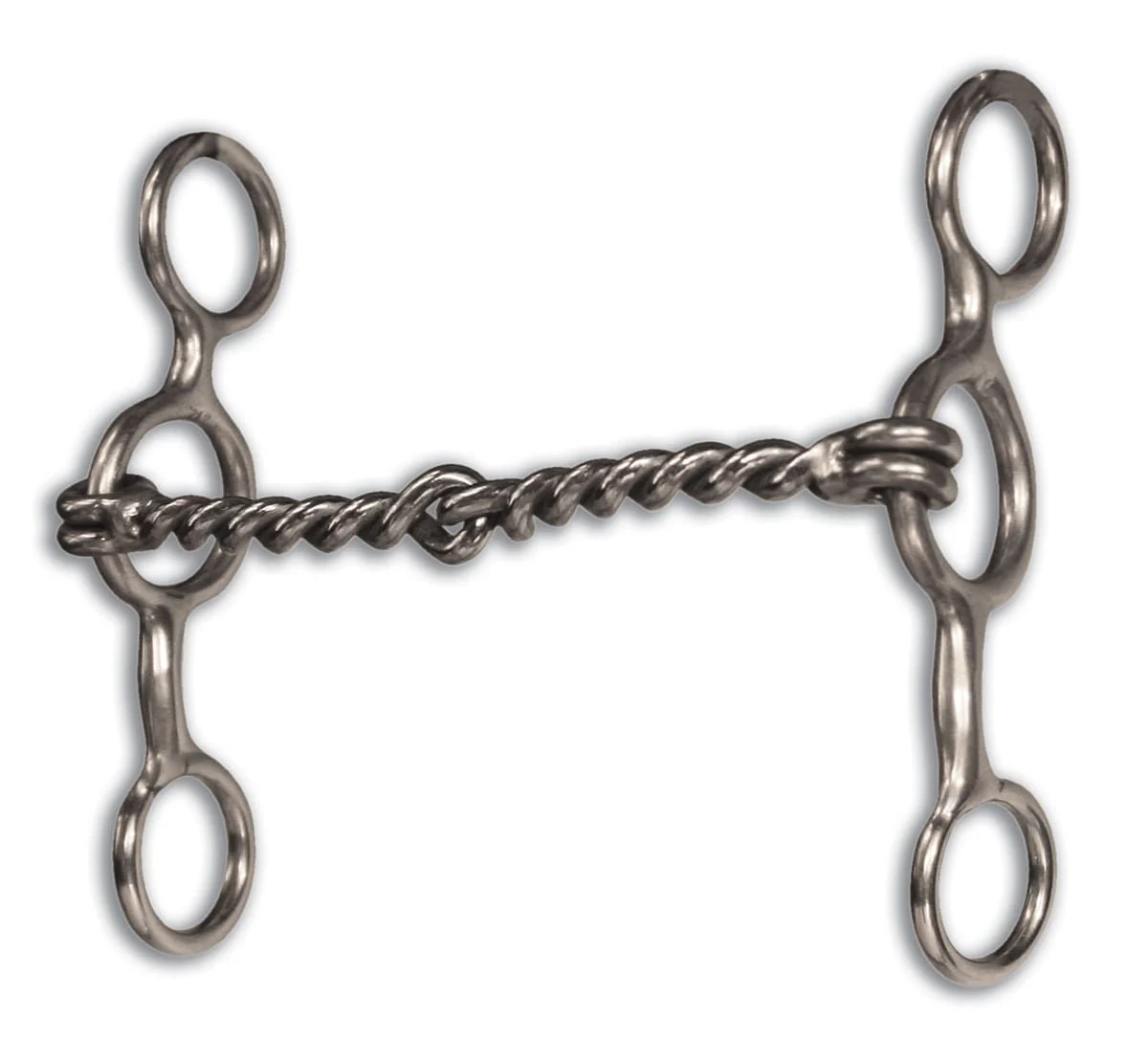 Equisential Performance Short Shank Bit, Twisted Wire Snaffle - Image 1