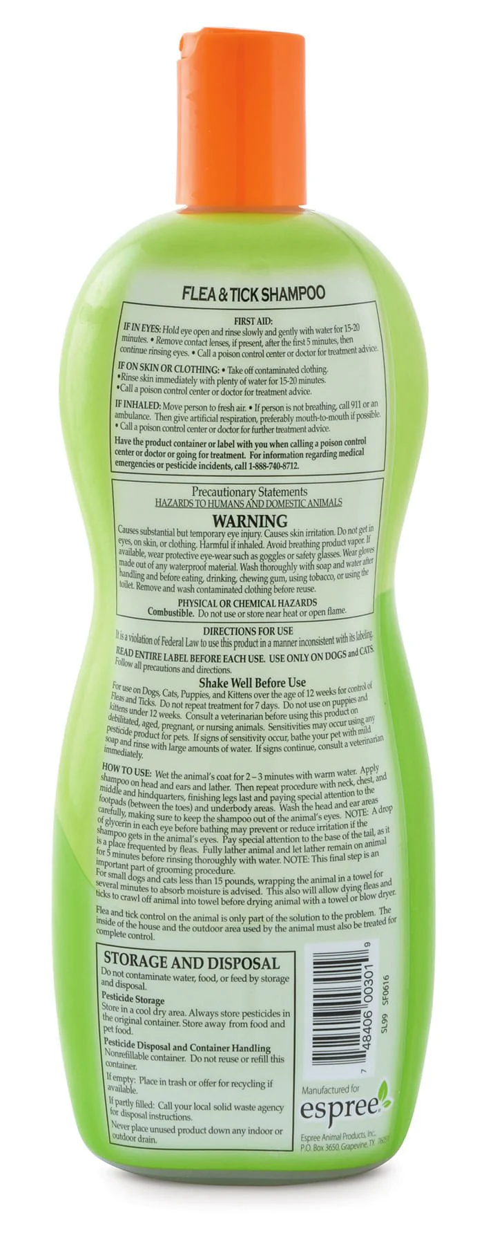 Espree Flea & Tick Shampoo, 20 oz - Image 2