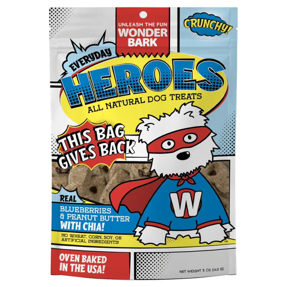 Everyday Heroes All Natural Crunchy Dog Treats – Healthy Grain-Free Small Batch Treats with Superfoods, Made in USA - Image 1