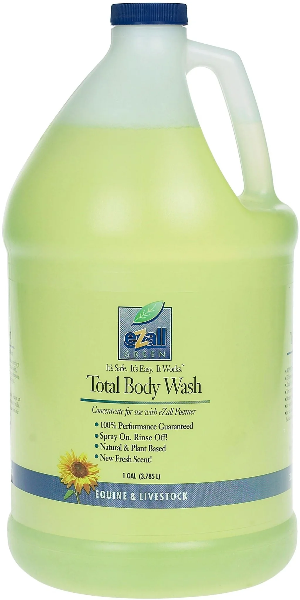 eZall Original Formula Total Body Wash & Shampoo for Equine & Livestock - Concentrate, Unscented - Image 2
