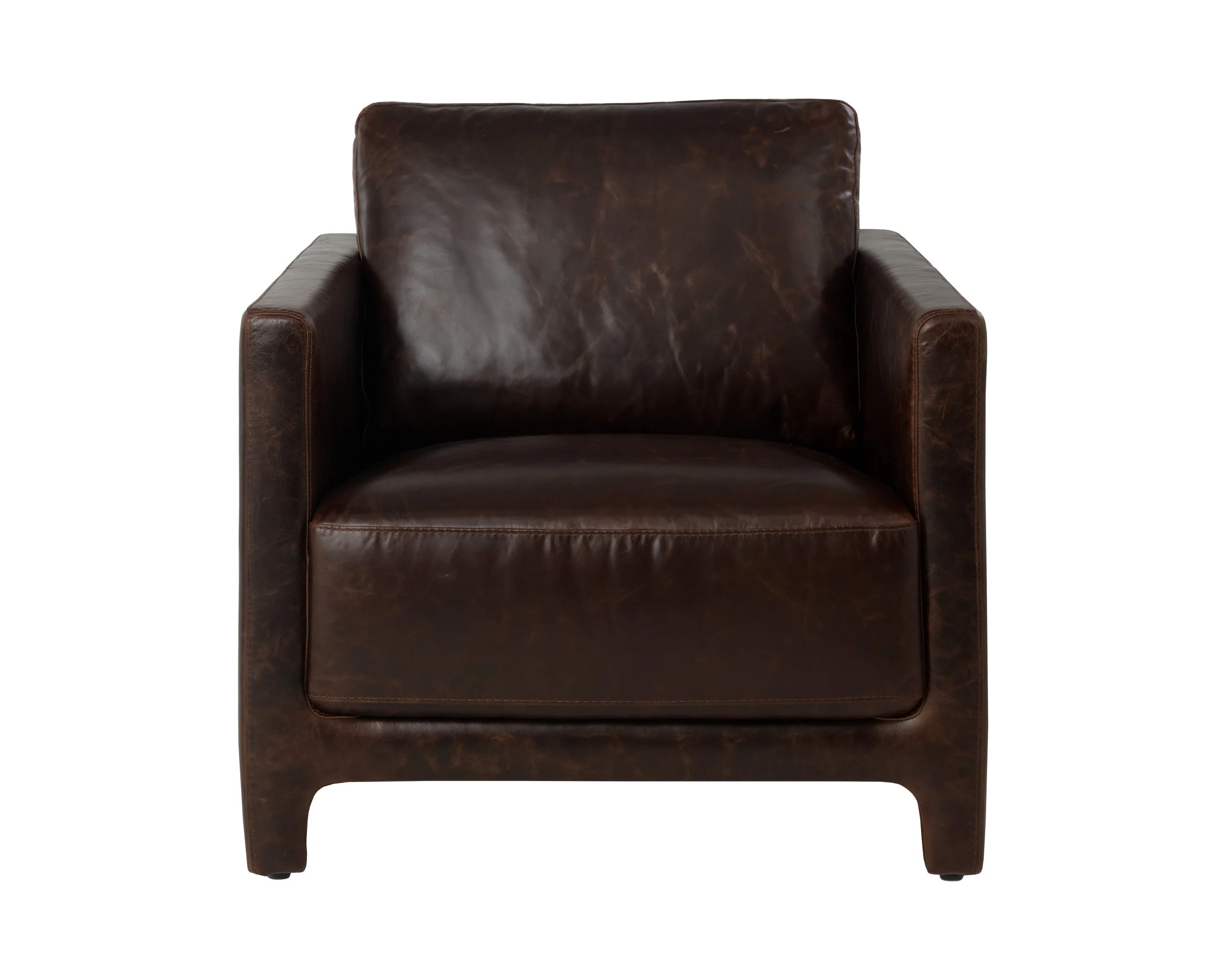Rodney Lounge Chair - Chocolate Leather - Image 2